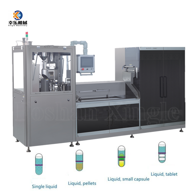 Awtomatikong Hard Capsule Liquid Filling At Sealing Machine Production Line