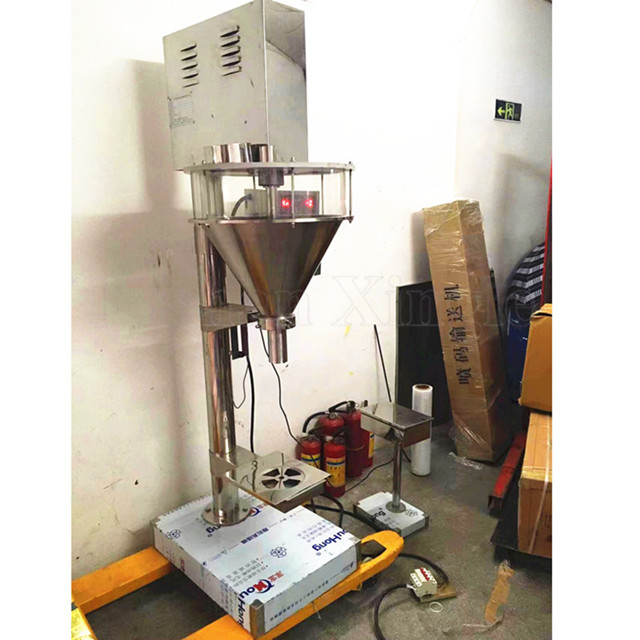 Vertical Semi Auomatic Bottle Powder Weighing Filling Machine