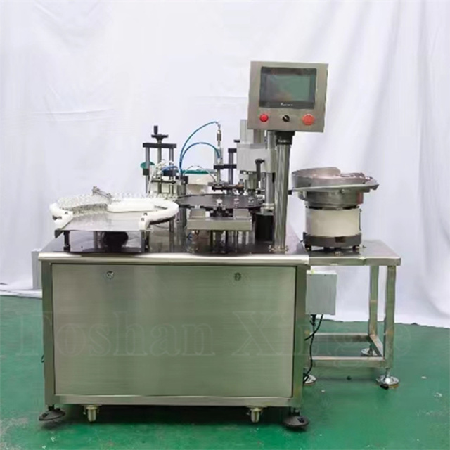 Awtomatikong Vial Single-head Liquid Filling At Capping Machine