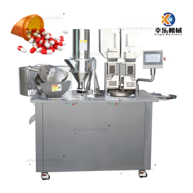 Step-less frequency 0# semi-awtomatikong capsule filling machine na may PLC