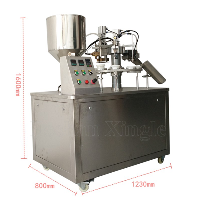 Lotion Soft Alu Tube Semi Automatic Filling And Sealing Machine