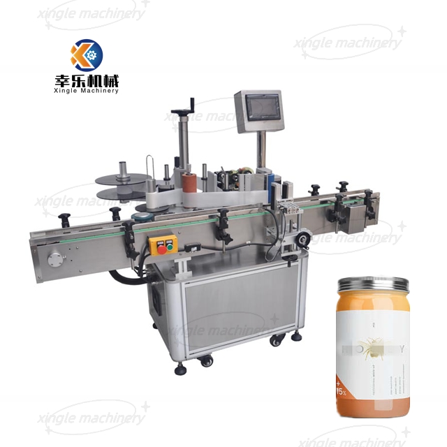 Awtomatikong Glass Plastic Vertical Round Bottle Labeling Machine