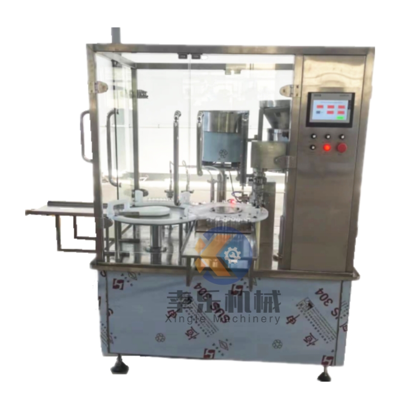 Vial filling at capping machine