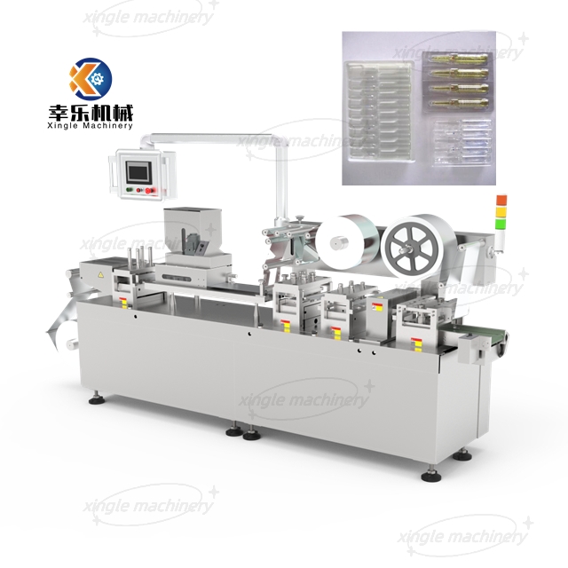 Ampoule Candy Aluminum Plastic Blister Packaging Machine