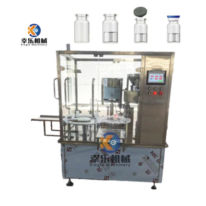 Double Head Cosmetic Liquid Vial Filling At Capping Machine