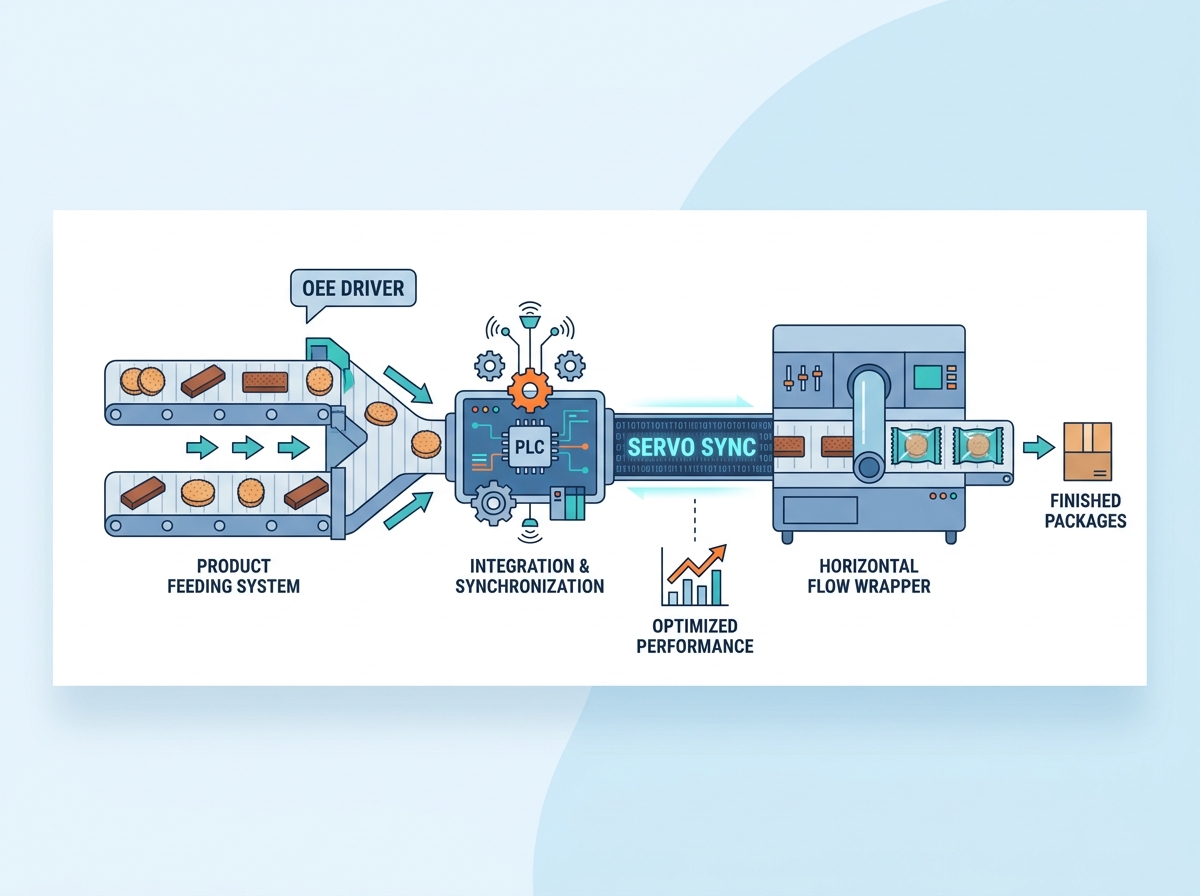 Awtomatikong flow wrapping lines infeed specification